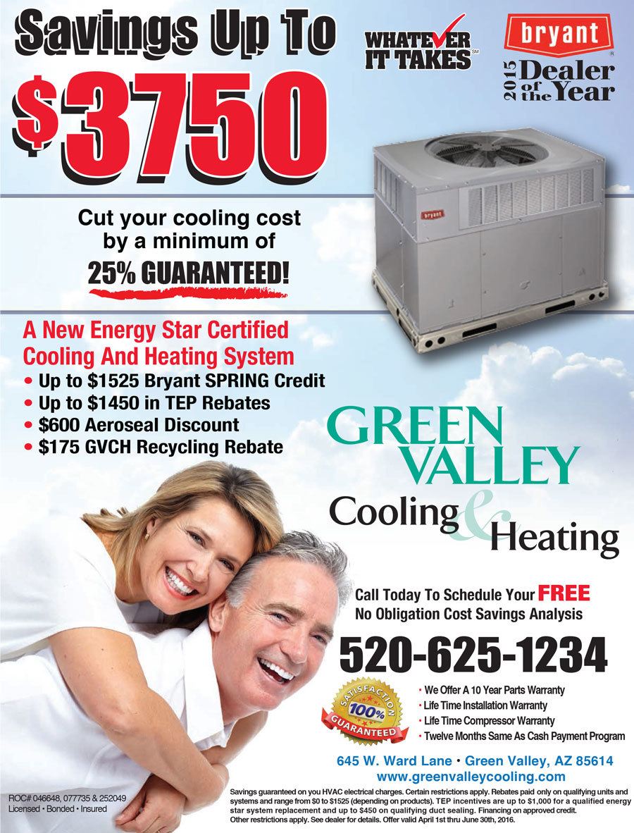 Specials | Green Valley Cooling & Heating