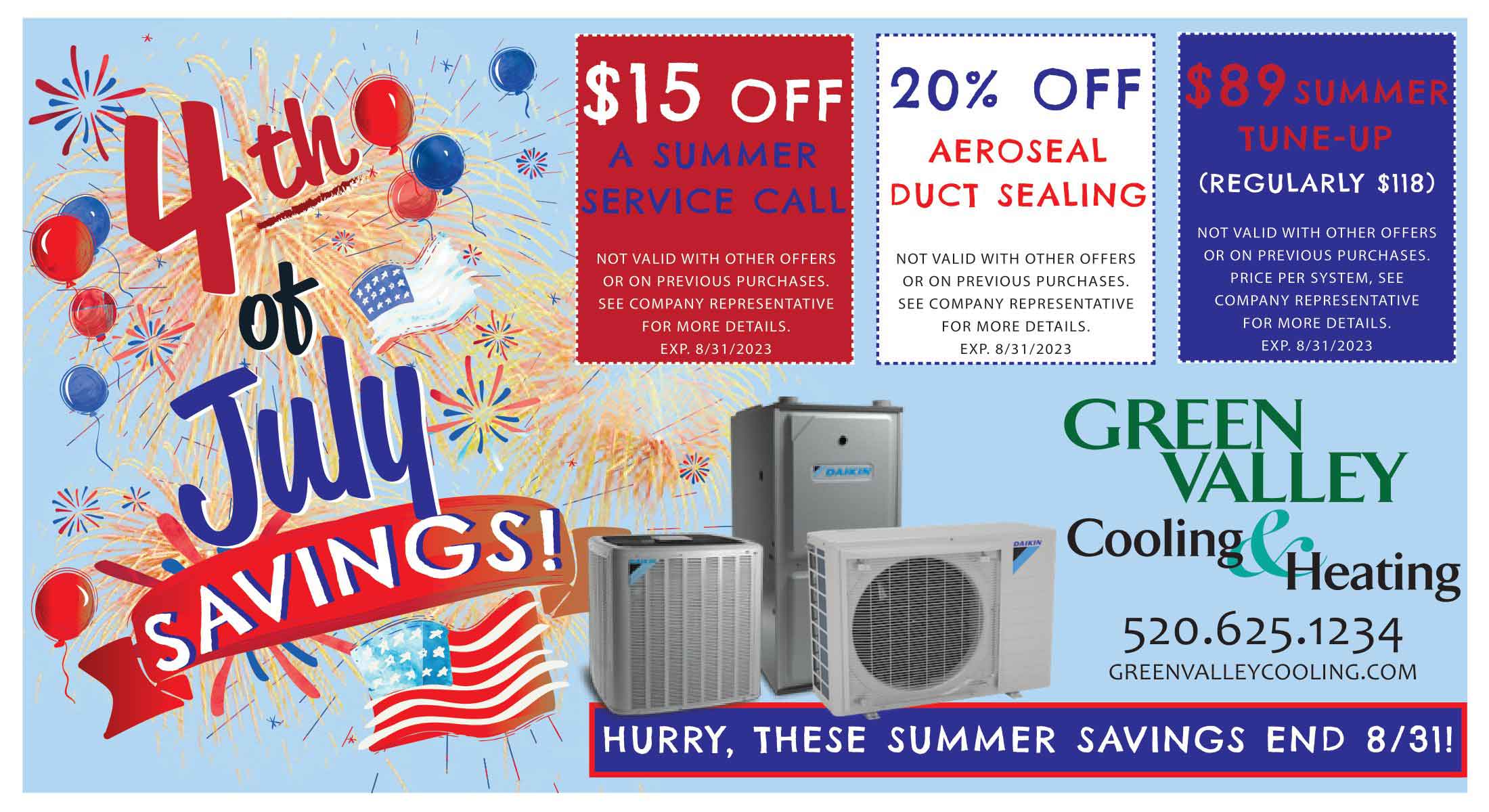 Specials Green Valley Cooling & Heating